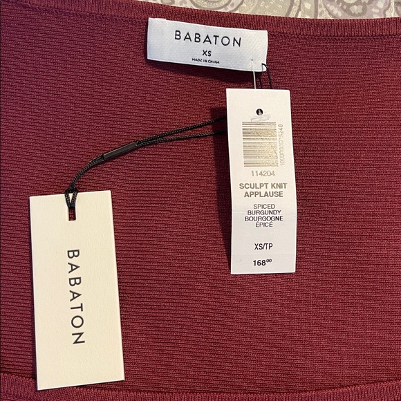 Babaton burgundy Long Sleeve Dress - Picture 9 of 11